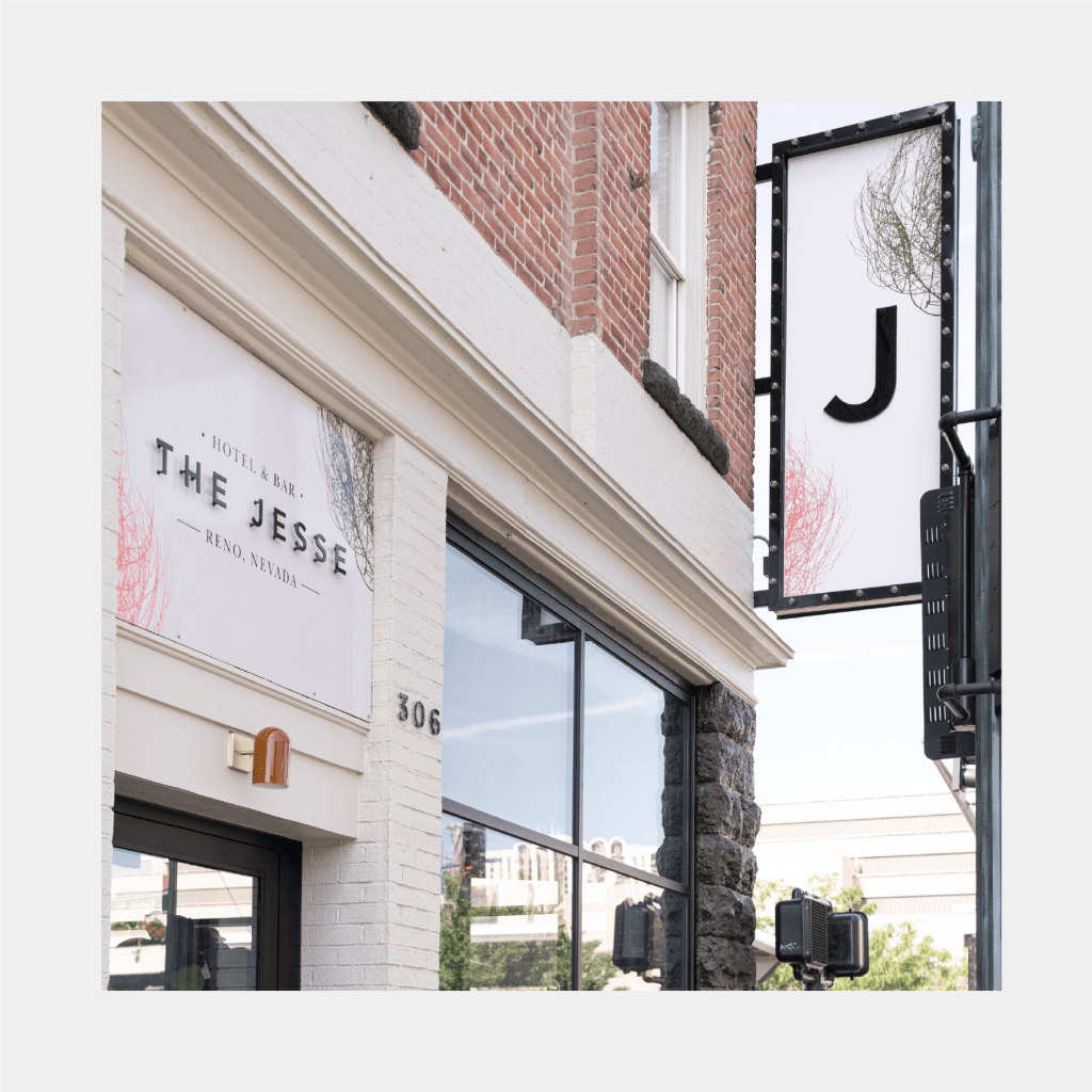 The Jesse Branding, main entrance signage